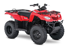 New 2017 SUZUKI KINGQUAD 400FSI FLAME RED The 2017 Suzuki KingQuad 400FSi features a five-speed manual-shift transmission and semi-automatic clutch for those who favor a bit sportier performance. It cranks out an impressive amount of torque and has an incredibly wide powerband for exceptional performance on the trail or on the job. A high-performance iridium spark plug and refined Pulsed-secondary AIR-injection (PAIR) system help provide outstanding fuel efficiency, clean emissions, and great performance.